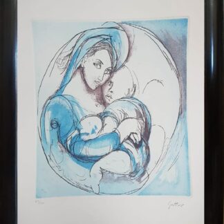 RENATO GUTTUSO - "MADONNA CON BAMBINO"