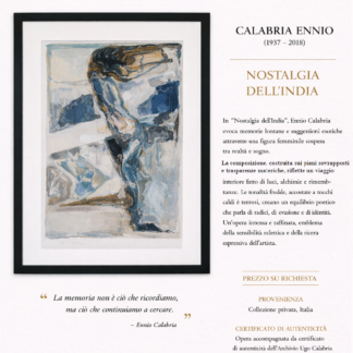 NOSTALGIA DELL'INDIA- ENNIO CALABRIA